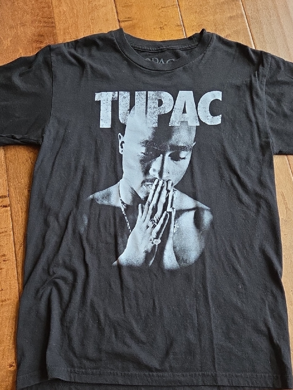 Black Graphic Men’s T-Shirt with Front Print